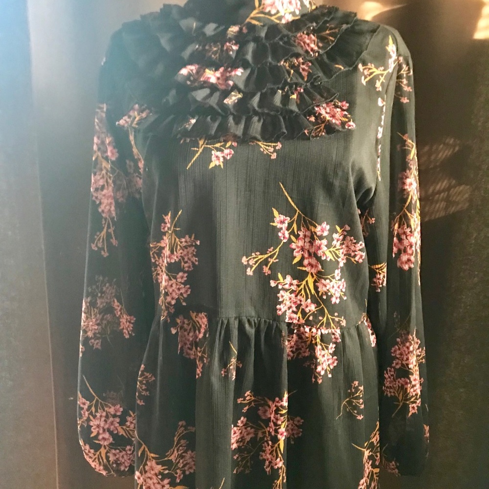 SOLD Sheer Ruffle tunic or dress